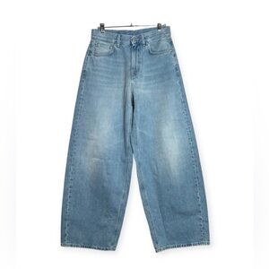 6397 High Rise Wide Leg Light Wash Denim